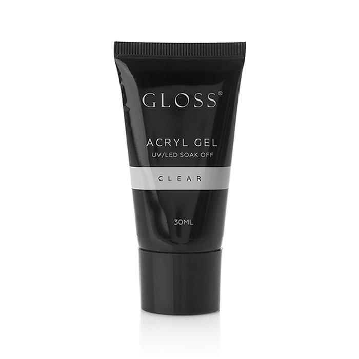 Акрил-гель GLOSS Clear (прозорий) в тюбику, 30 мл